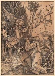 Joachim pellolla, sarjan ”Marian elämä” 3. lehti tekijältä Albrecht Dürer