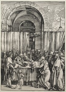 Ylipapin hylkäämä Joachim-uhri, n. 1504-1505. tekijältä Albrecht Dürer