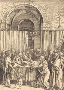 Joakimin tarjous hylätty, n. 15041505. tekijältä Albrecht Dürer