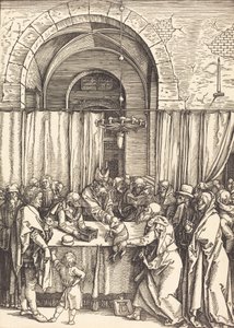 Joakimin tarjous hylätty, c. 15041505. tekijältä Albrecht Dürer
