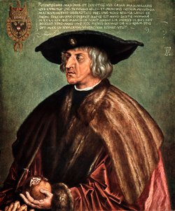 Keisari Maximilian I, 1519 tekijältä Albrecht Dürer