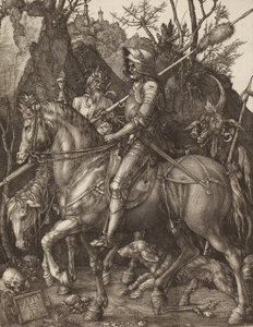 Ritari, kuolema ja paholainen, 1513. tekijältä Albrecht Dürer