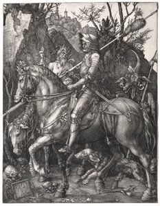 Ritari, kuolema ja paholainen, 1513. tekijältä Albrecht Dürer