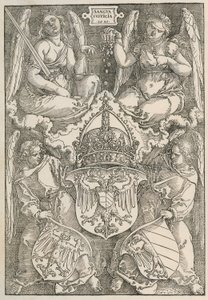 Solmu, jossa on sydämenmuotoinen kilpi tekijältä Albrecht Dürer