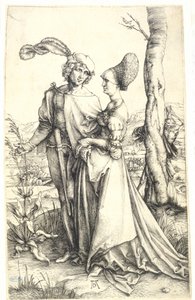 Kävelyretki (Bartsch 94) tekijältä Albrecht Dürer