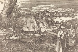 Maisema tykin kanssa, 1518. tekijältä Albrecht Dürer