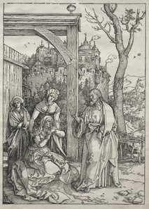 Neitsyen elämä:  Kristus jättää äitinsä tekijältä Albrecht Dürer