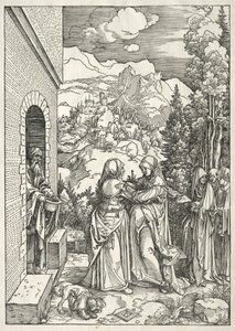 Neitsyen elämä: Vierailu, 1504-1505. tekijältä Albrecht Dürer