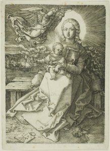 Madonna kruunaa yksi enkeli tekijältä Albrecht Dürer
