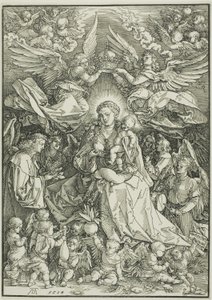 Madonna enkelien kuningatar tekijältä Albrecht Dürer