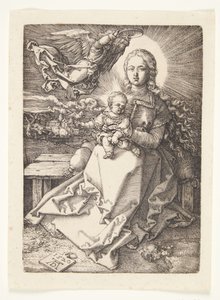 Madonna kruunasi enkeli tekijältä Albrecht Dürer