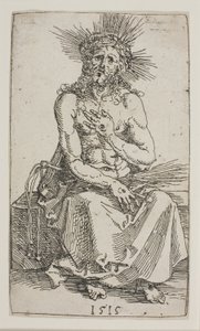 Surun mies, istuu tekijältä Albrecht Dürer