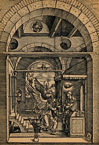 Maria Verkundigung, Ilmoitus, c1503. tekijältä Albrecht Dürer