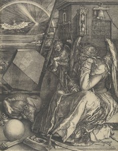 Melancolia I, 1514. tekijältä Albrecht Dürer