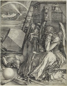 Melancolia I, 1514. tekijältä Albrecht Dürer
