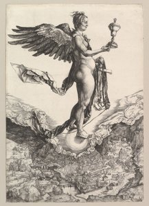 Nemesis Suuri onni, 1501-2. tekijältä Albrecht Dürer