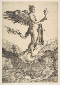 Nemesis Suuri onni, n. 1501. tekijältä Albrecht Dürer