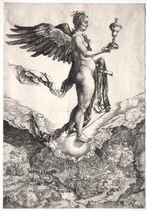 Nemesis, c. 1501-1502. tekijältä Albrecht Dürer
