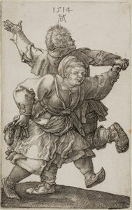 Talonpoikapari tanssii tekijältä Albrecht Dürer