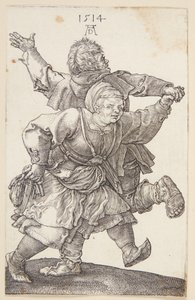 Talonpoikapari tanssii tekijältä Albrecht Dürer
