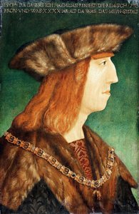 Keisari Maximilian I:n muotokuva 1459-1519, vuoden 1504 jälkeen tekijältä Albrecht Dürer
