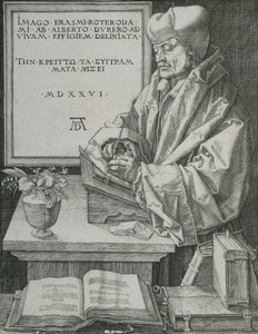 Erasmuksen muotokuva, 1526 tekijältä Albrecht Dürer