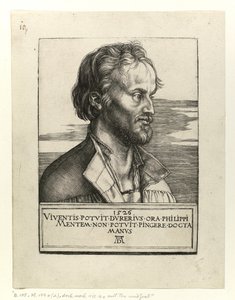 Philip Melanchthonin muotokuva, 1526 tekijältä Albrecht Dürer