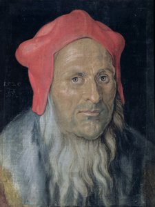 Muotokuva parrakas mies punaisessa hatussa, 1520