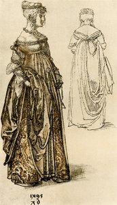 Posh venetsialainen nainen tekijältä Albrecht Dürer