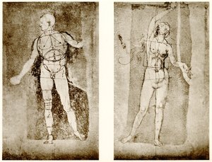 Aatamia ja Eevaa koskeva suhteellinen tutkimus tekijältä Albrecht Dürer