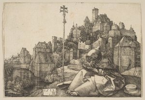 Saint Anthony Reading, 1519. tekijältä Albrecht Dürer