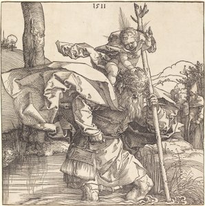 Pyhä Christopher tekijältä Albrecht Dürer