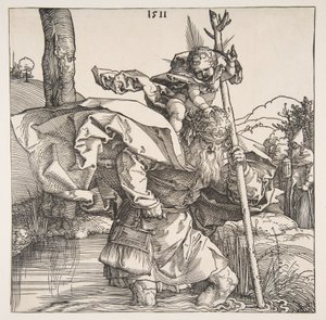 Pyhä Kristoforos tekijältä Albrecht Dürer