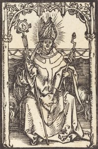 Pyhä Erasmus, n. 1500. tekijältä Albrecht Dürer