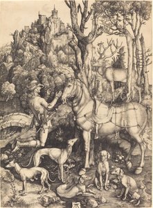 Pyhä Eustace tekijältä Albrecht Dürer