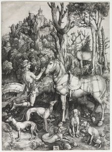 Pyhä Eustace tekijältä Albrecht Dürer