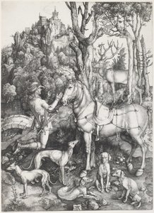 Saint Eustace tekijältä Albrecht Dürer