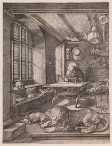 Pyhä Hieronymus työhuoneessaan tekijältä Albrecht Dürer