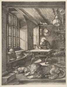 Pyhä Hieronymus työhuoneessaan tekijältä Albrecht Dürer