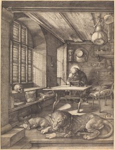 Pyhä Hieronymus työhuoneessaan tekijältä Albrecht Dürer