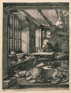 Pyhä Jerome sellissään tekijältä Albrecht Dürer