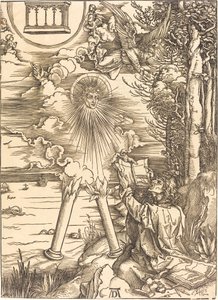 Pyhä Johannes syö kirjaa tekijältä Albrecht Dürer