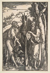 Pyhä Johannes Kastaja ja Pyhä Onufrius, n. 1503. tekijältä Albrecht Dürer
