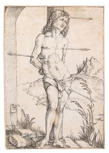 Pyhä Sebastian pylväässä, n. 1500. tekijältä Albrecht Dürer
