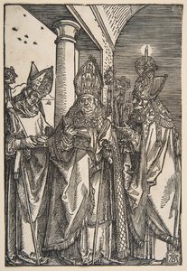 Pyhät Nikolaus, Ulrich ja Erasmus.n.d. tekijältä Albrecht Dürer
