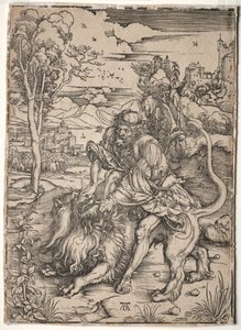Simson tappaa leijonan tekijältä Albrecht Dürer