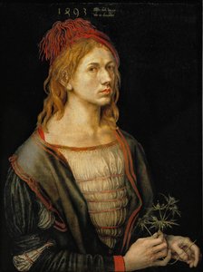 Selbstporträt mit Distel tekijältä Albrecht Dürer