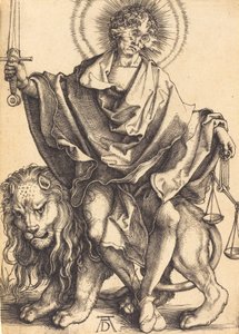 Vanhurskauden aurinko, n. 14991500. tekijältä Albrecht Dürer