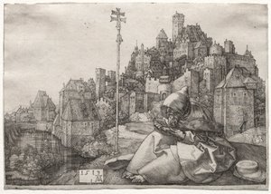 St. Anthony Reading tekijältä Albrecht Dürer