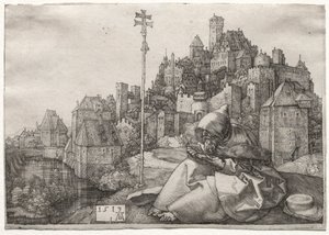St. Anthony Reading, 1519. tekijältä Albrecht Dürer